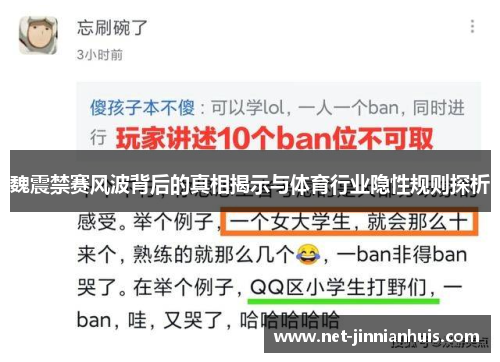 魏震禁赛风波背后的真相揭示与体育行业隐性规则探析